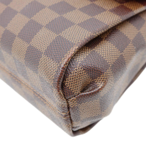 LOUIS VUITTON Croisette Damier Ebene Crossbody Bag Brown