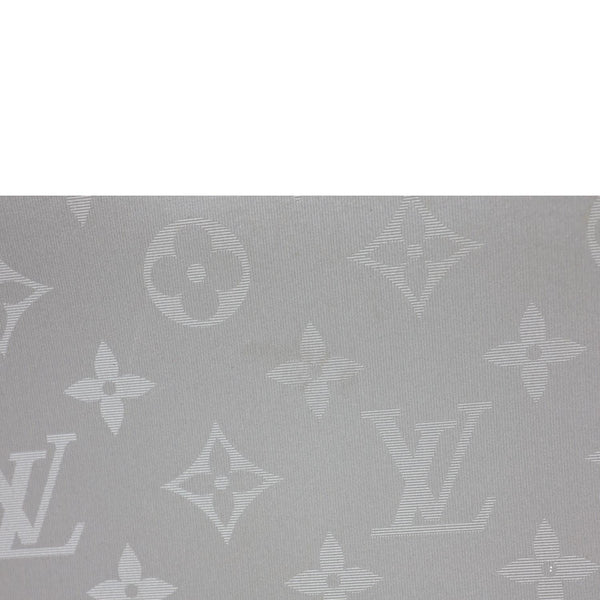 LOUIS VUITTON Satellite Alpha Monogram Canvas Clutch Bag Silver