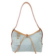 LOUIS VUITTON CarryAll PM Monogram Denim Shoulder Bag Sky Blue