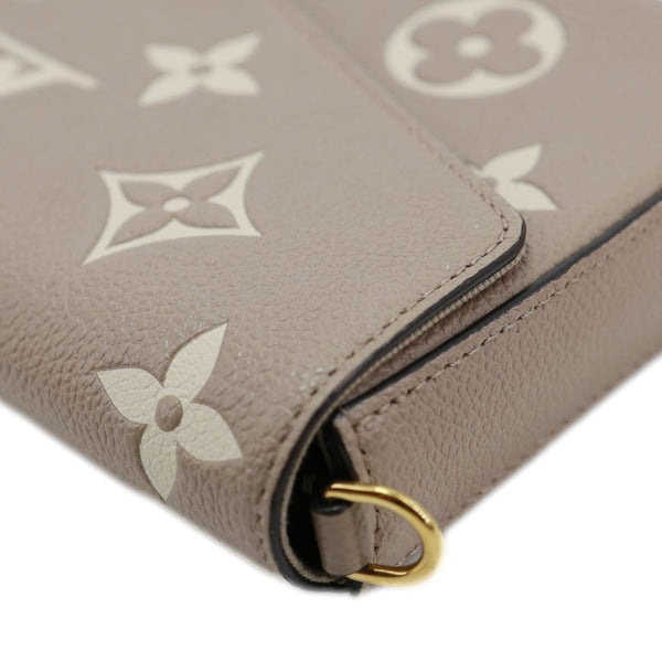 LOUIS VUITTON Felicie Pochette Giant Monogram Empreinte Crossbody Bag Bicolor
