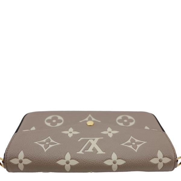 LOUIS VUITTON Felicie Pochette Giant Monogram Empreinte Crossbody Bag Bicolor