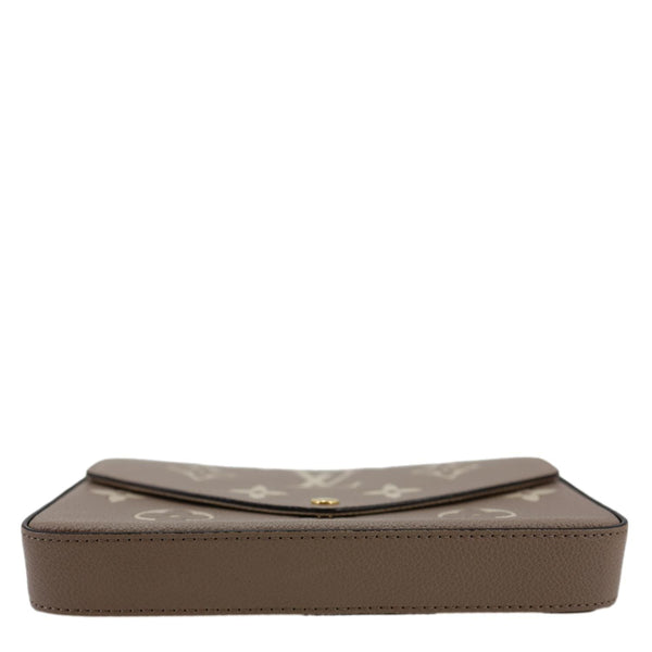 LOUIS VUITTON Felicie Pochette Giant Monogram Empreinte Crossbody Bag Bicolor