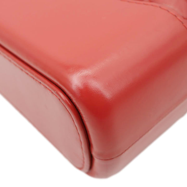 CHANEL Gabrielle Aged Calfskin Quilted Leather Crossbody Bag Red