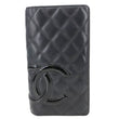 CHANEL CC Cambon Quilted Calfskin Leather Wallet Black