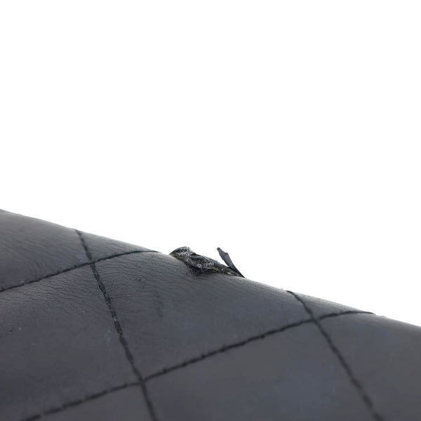 CHANEL CC Cambon Quilted Calfskin Leather Wallet Black