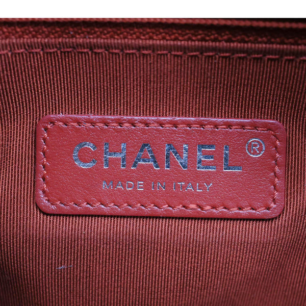 CHANEL Gabrielle Aged Calfskin Quilted Leather Crossbody Bag Red