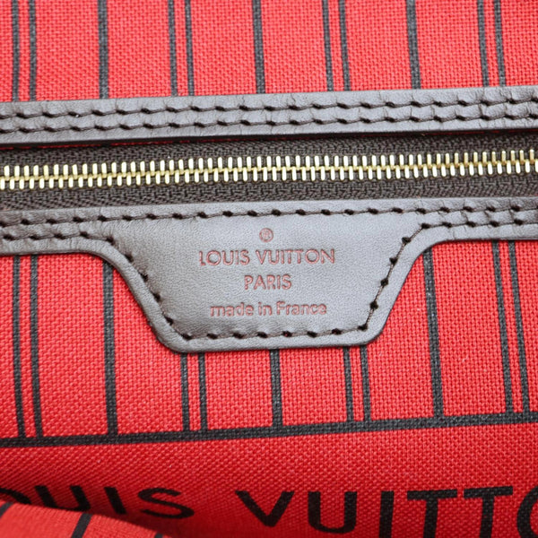 LOUIS VUITTON Neverfull PM Damier Ebene  Shoulder Bag Brown