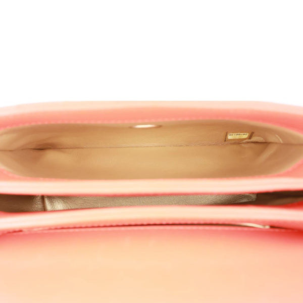 CHANEL Trendy Spirit CC Small Quilted Lambskin Leather Top Handle Shoulder Bag Red