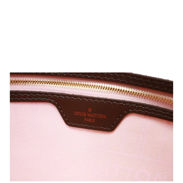 LOUIS VUITTON Neverfull MM Damier Ebene Tote Bag Brown