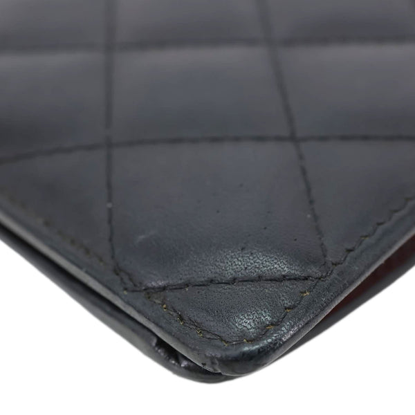 CHANEL CC Cambon Quilted Calfskin Leather Wallet Black