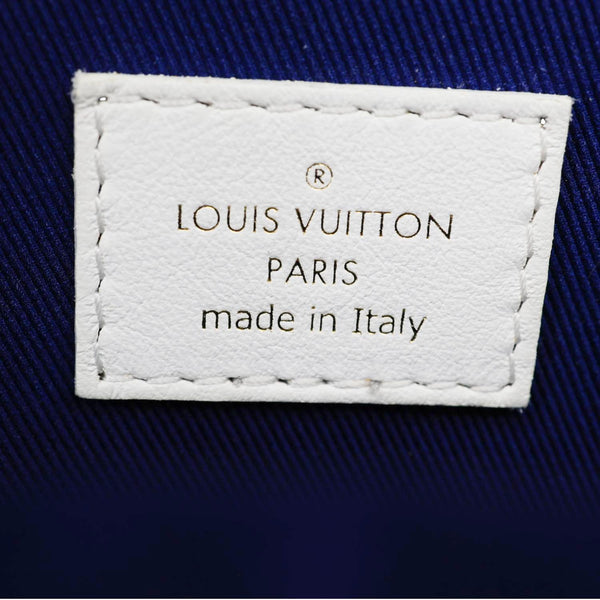 LOUIS VUITTON Palm Spring Mini Velvet Backpack Blue