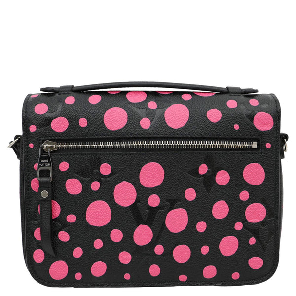 LOUIS VUITTON LV x YK  Dots Métis Pochette Giant Monogram Empreinte Leather Crossbody Bag Pink