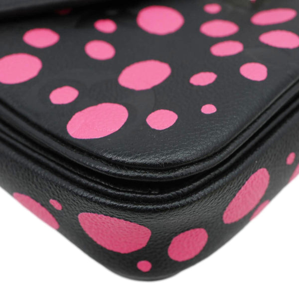 LOUIS VUITTON LV x YK  Dots Métis Pochette Giant Monogram Empreinte Leather Crossbody Bag Pink
