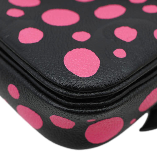 LOUIS VUITTON LV x YK  Dots Métis Pochette Giant Monogram Empreinte Leather Crossbody Bag Pink