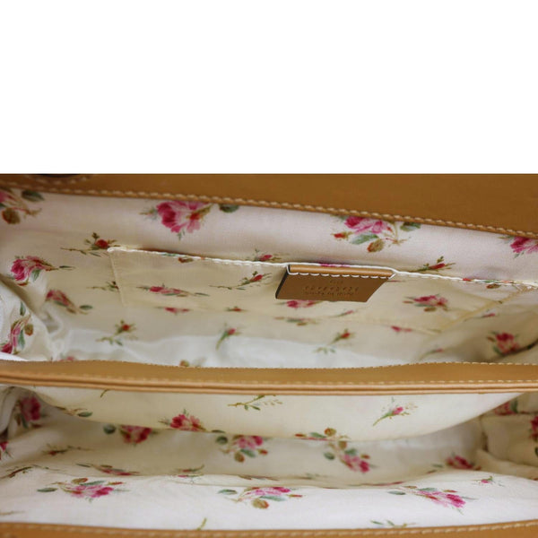 GUCCI Ophidia Small Raffia Elaphe Chain Shoulder Bag Beige 503877