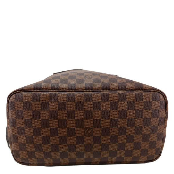 LOUIS VUITTON Neverfull MM Damier Ebene Tote Bag Brown