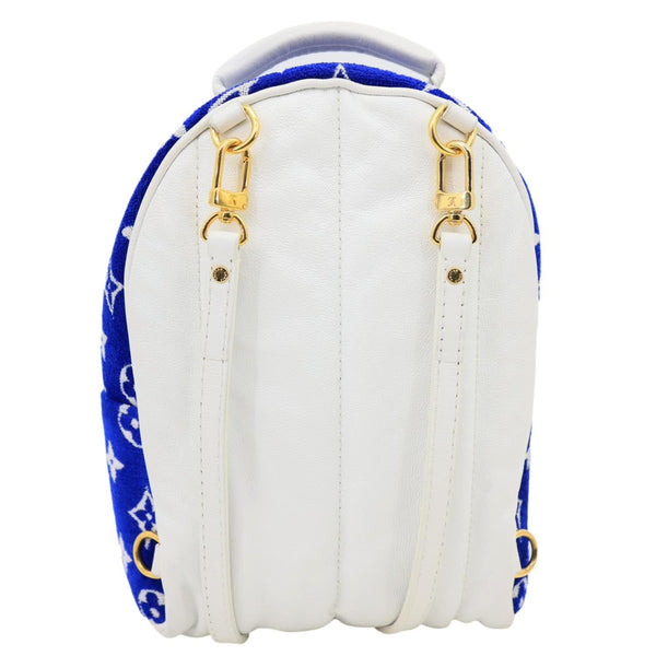 blue velvet mini backpack LOUIS VUITTON Palm Spring Mini Velvet Backpack Blue
