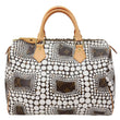 LOUIS VUITTON x Yayoi Kusama Speedy 30 Monogram Town Satchel Bag White
