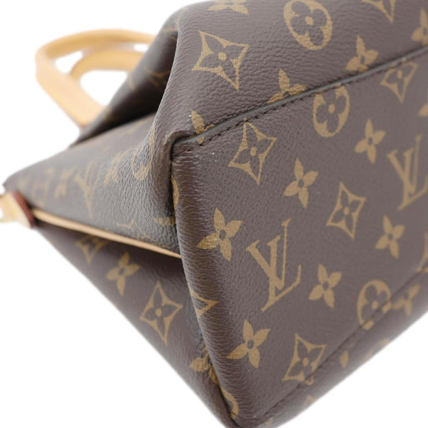 LOUIS VUITTON Rivoli PM Monogram Canvas Satchel Bag Brown