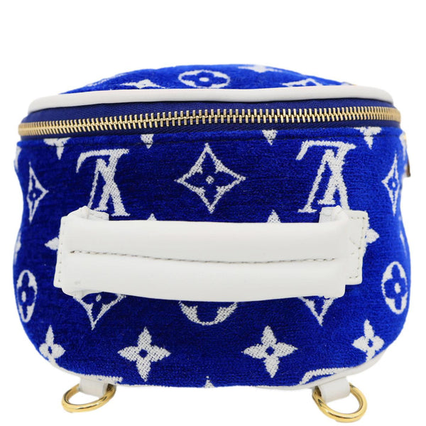 blue velvet mini backpack LOUIS VUITTON Palm Spring Mini Velvet Backpack Blue