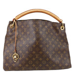 LOUIS VUITTON  Artsy MM Monogram Canvas Hobo Bag Brown