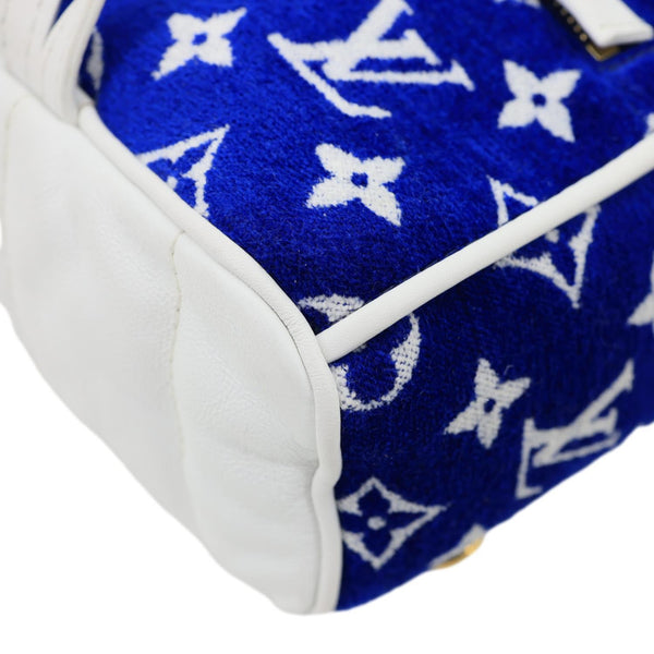 LOUIS VUITTON Palm Spring Mini Velvet Backpack Blue