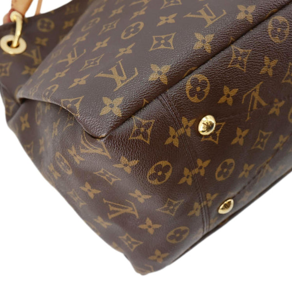 LOUIS VUITTON  Artsy MM Monogram Canvas Hobo Bag Brown