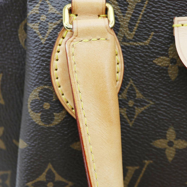 LOUIS VUITTON Rivoli PM Monogram Canvas Satchel Bag Brown