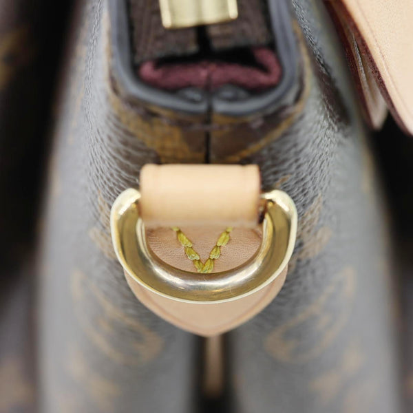 LOUIS VUITTON Rivoli PM Monogram Canvas Satchel Bag Brown