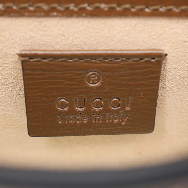 GUCCI Horsebit 1955 GG Supreme Canvas Shoulder Bag Beige 625615