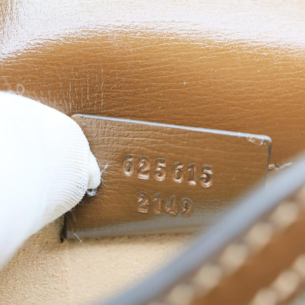 GUCCI Horsebit 1955 GG Supreme Canvas Shoulder Bag Beige 625615