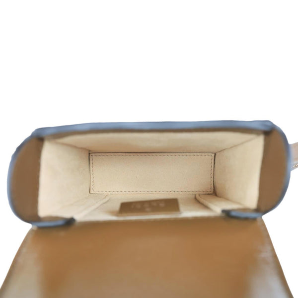 GUCCI Horsebit 1955 GG Supreme Canvas Shoulder Bag Beige 625615