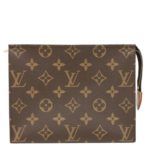 LOUIS VUITTON Toilette 19 Monogram Canvas Toiletry Pouch Brown