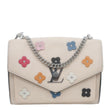 LOUIS VUITTON MyLockMe Fleurs BB Leather Chain Shoulder Bag Cream