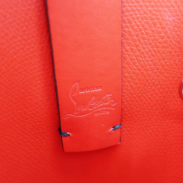 CHRISTIAN LOUBOUTIN Cabata Spikes North South Calfskin Bengal Tote Bag Multicolor