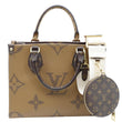 LOUIS VUITTON Onthego PM Giant Monogram Reverse Canvas Shoulder Bag Brown
