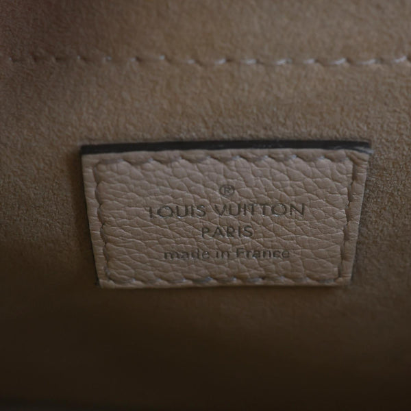 LOUIS VUITTON MyLockMe Fleurs BB Leather Chain Shoulder Bag Cream