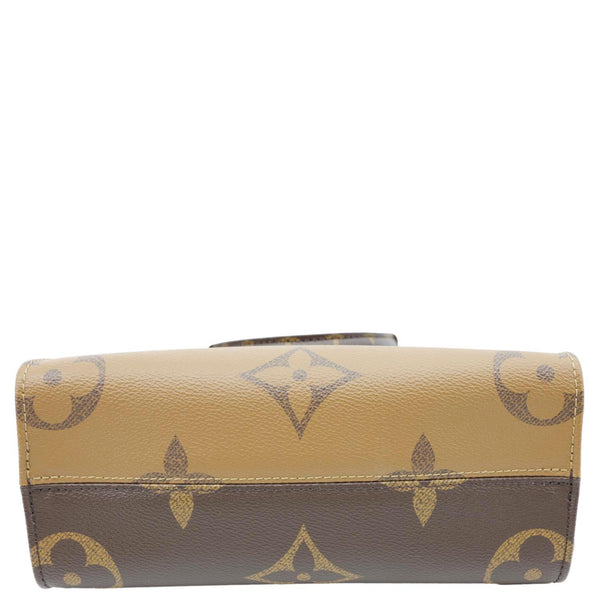 LOUIS VUITTON Onthego PM Giant Monogram Reverse Canvas Shoulder Bag Brown