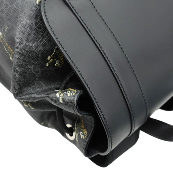 GUCCI GG Supreme Tiger Backpack Black 495563