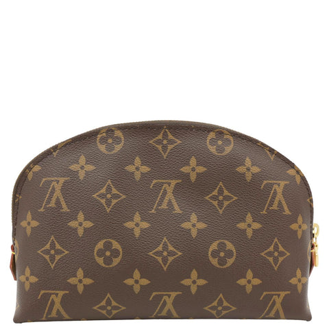 LOUIS VUITTON Monogram Canvas Cosmetic Pouch Brown