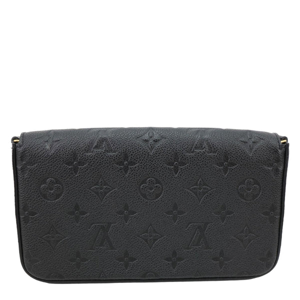 LOUIS VUITTON Felicie Pochette Monogram Empreinte Crossbody Bag Black