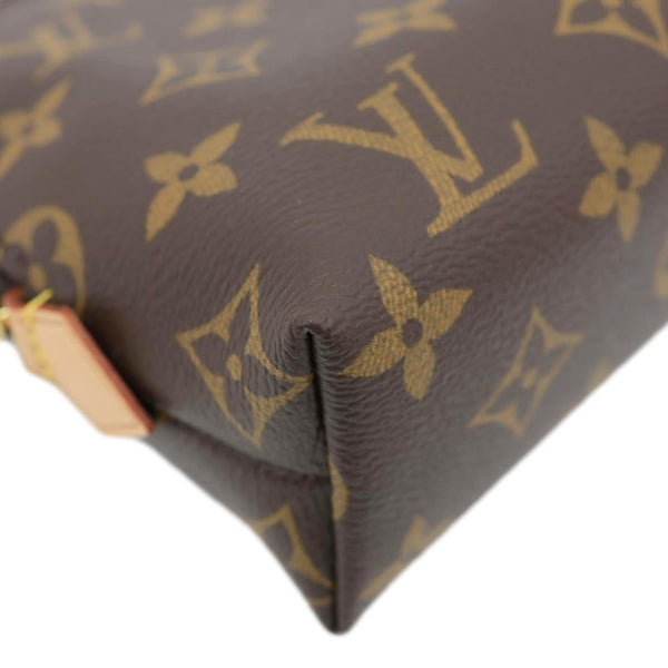LOUIS VUITTON Monogram Canvas Cosmetic Pouch Brown