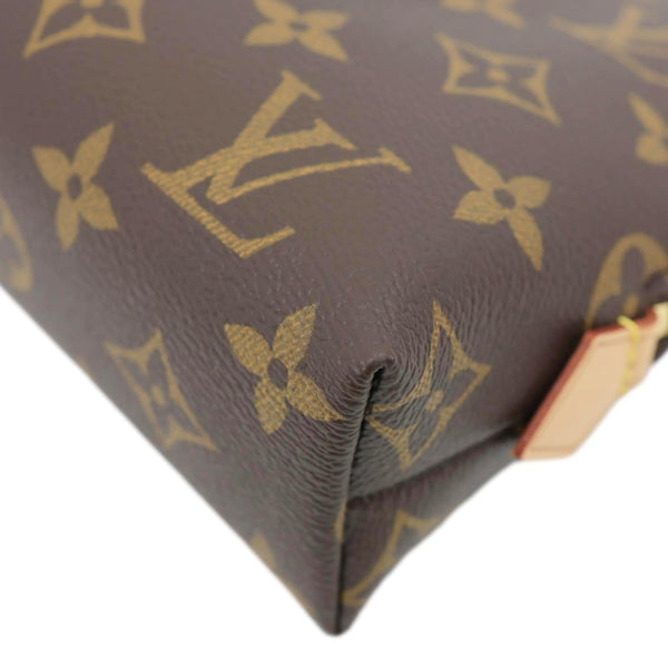 LOUIS VUITTON Monogram Canvas Cosmetic Pouch Brown