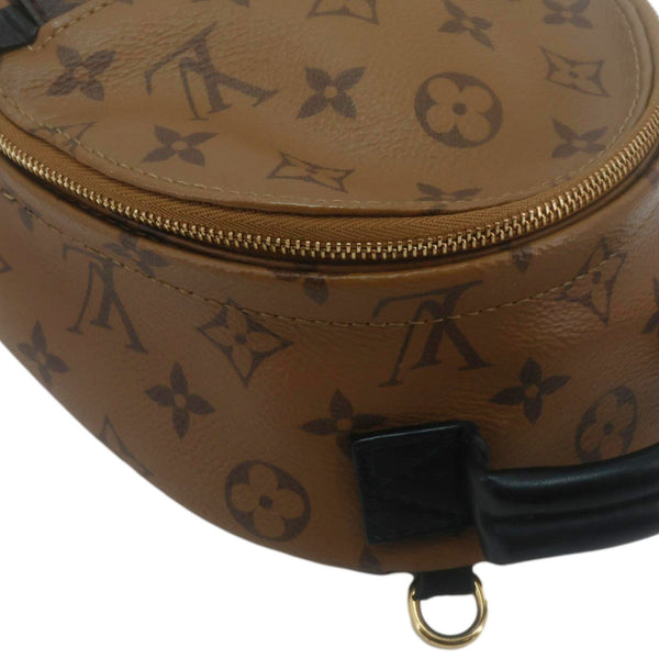 LOUIS VUITTON Palm Springs Mini Monogram Reverse Canvas Backpack Bag Brown