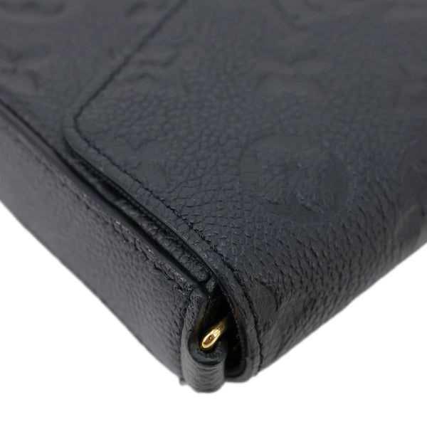 LOUIS VUITTON Felicie Pochette Monogram Empreinte Crossbody Bag Black