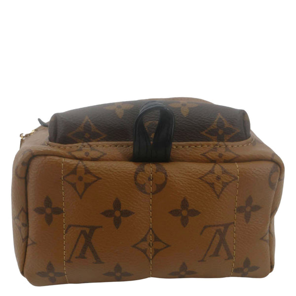 LOUIS VUITTON Palm Springs Mini Monogram Reverse Canvas Backpack Bag Brown