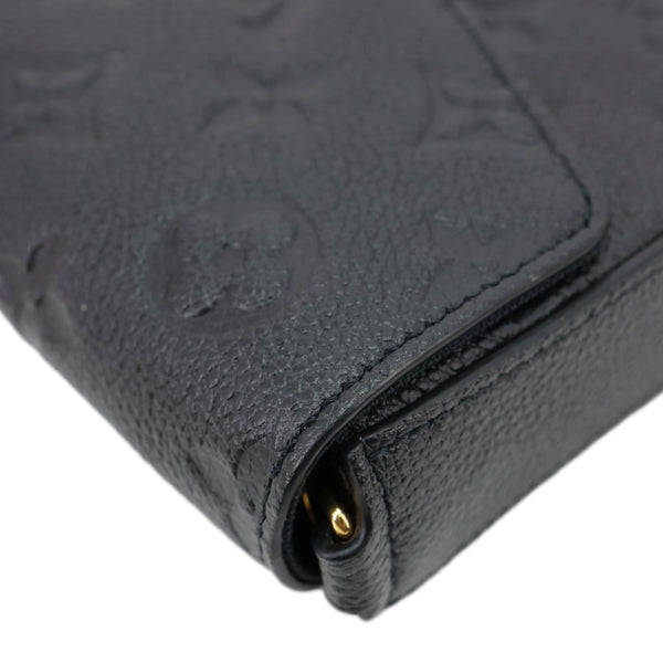 LOUIS VUITTON Felicie Pochette Monogram Empreinte Crossbody Bag Black