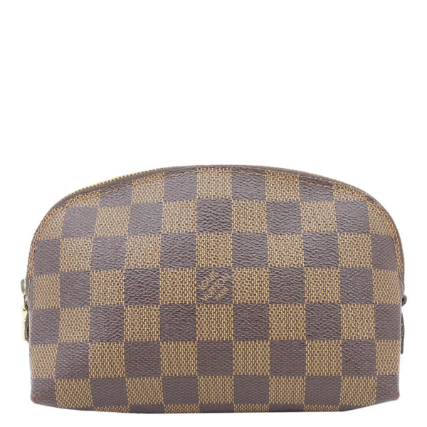 LOUIS VUITTON PM Damier Ebene Cosmetic Pouch Brown