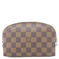 LOUIS VUITTON PM Damier Ebene Cosmetic Pouch Brown