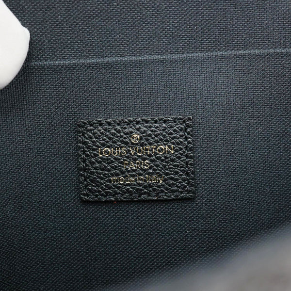LOUIS VUITTON Felicie Pochette Monogram Empreinte Crossbody Bag Black